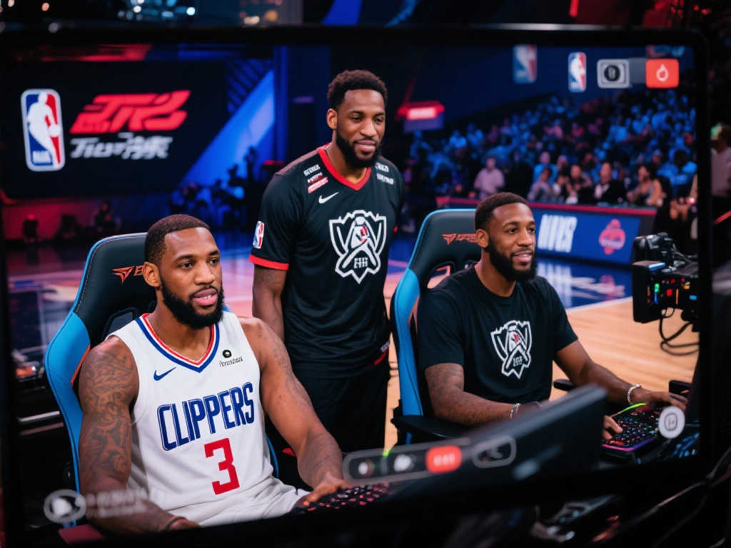 NBA球员参与电竞直播，与战队互动频繁
